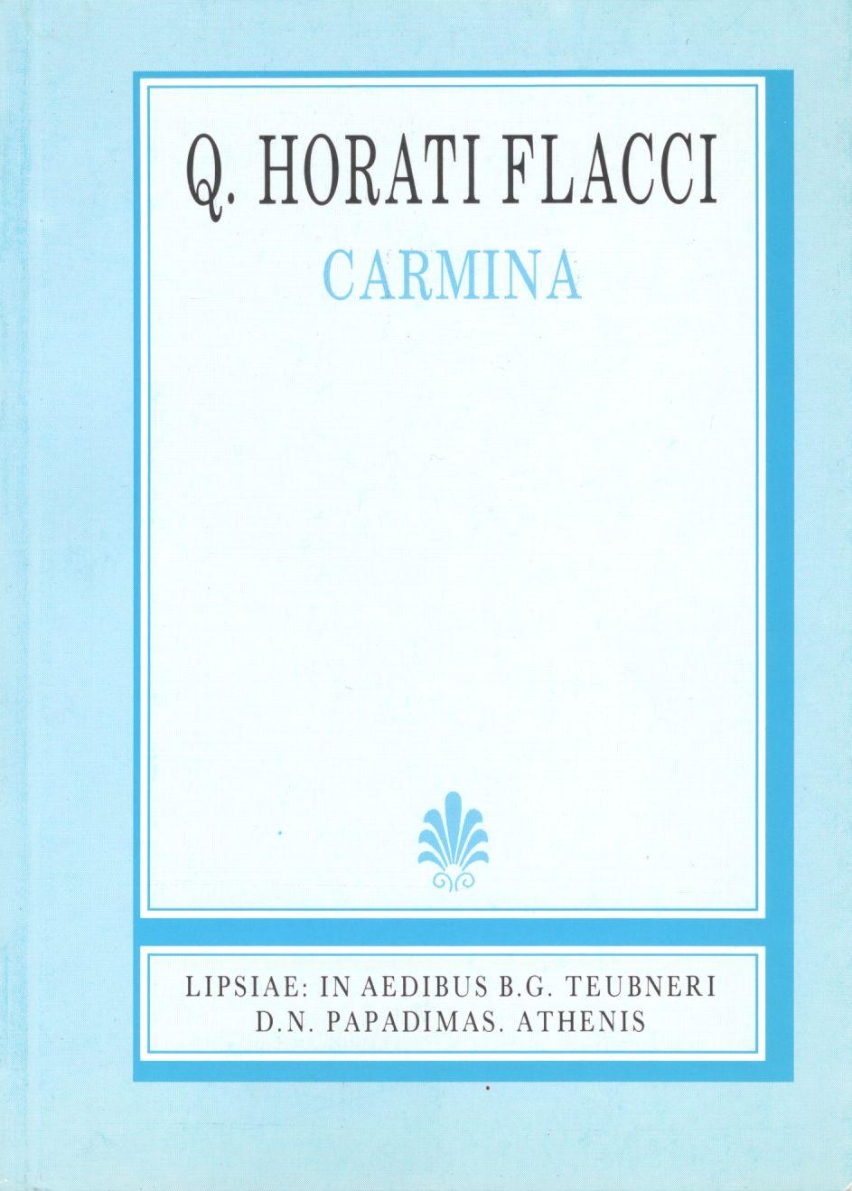 Q. HORATI FLACCI, CARMINA, LIBRI I-IV, (ΚΟΙΝΤΟΥ ΟΡΑΤΙΟΥ ΦΛΑΚΚΟΥ, ΩΔΑΙ ΒΙΒΛΙΑ Α