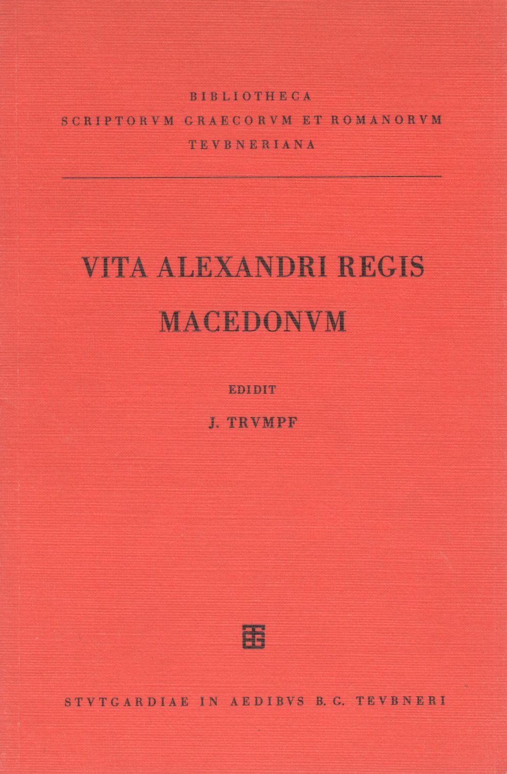 VITA ALEXANDRI REGIS MACEDONUM