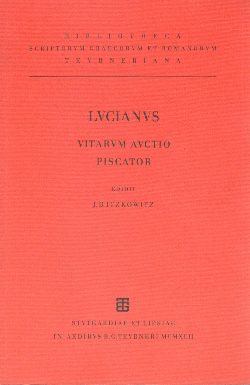 LUCIANI VITARUM AUCTO PISCATOR