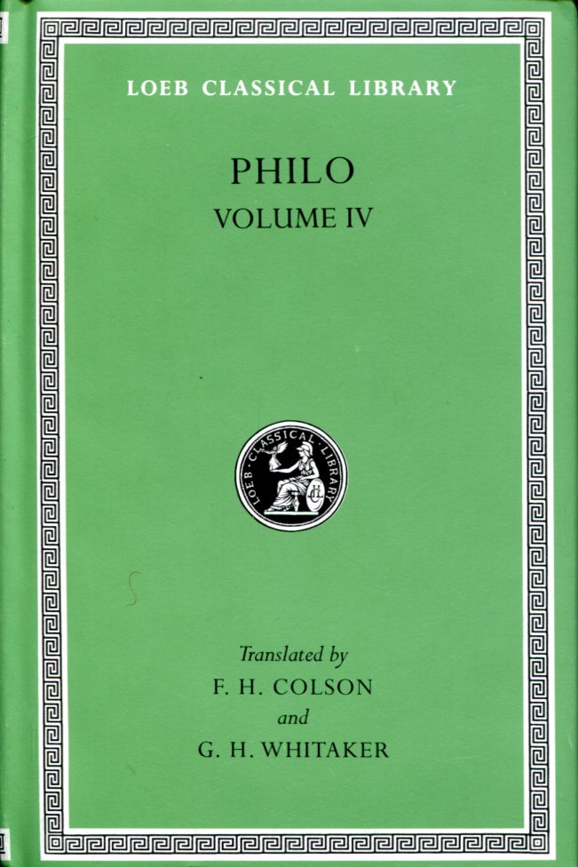 PHILO ON THE CONFUSION OF TONGUES. ON THE MIGRATION OF ABRAHAM. WHO IS THE HEIR OF DIVINE THINGS? ON MATING WITH THE PRELIMINARY STUDIES