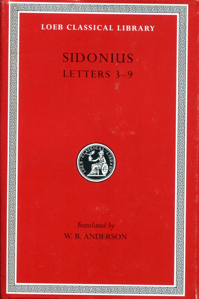 SIDONIUS LETTERS