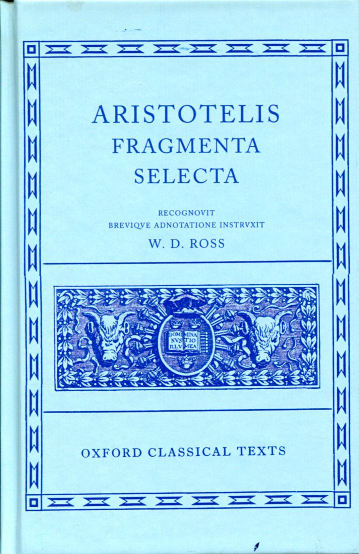 ARISTOTLE FRAGMENTA SELECTA