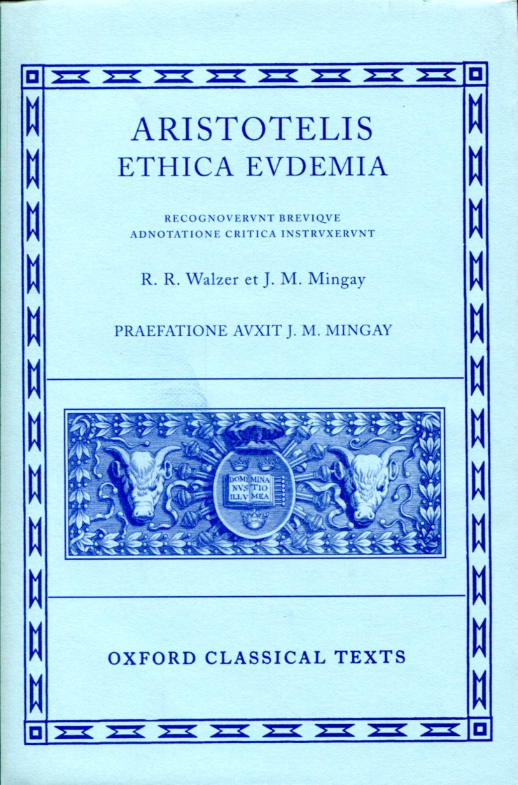 ARISTOTLE ETHICA EUDEMIA