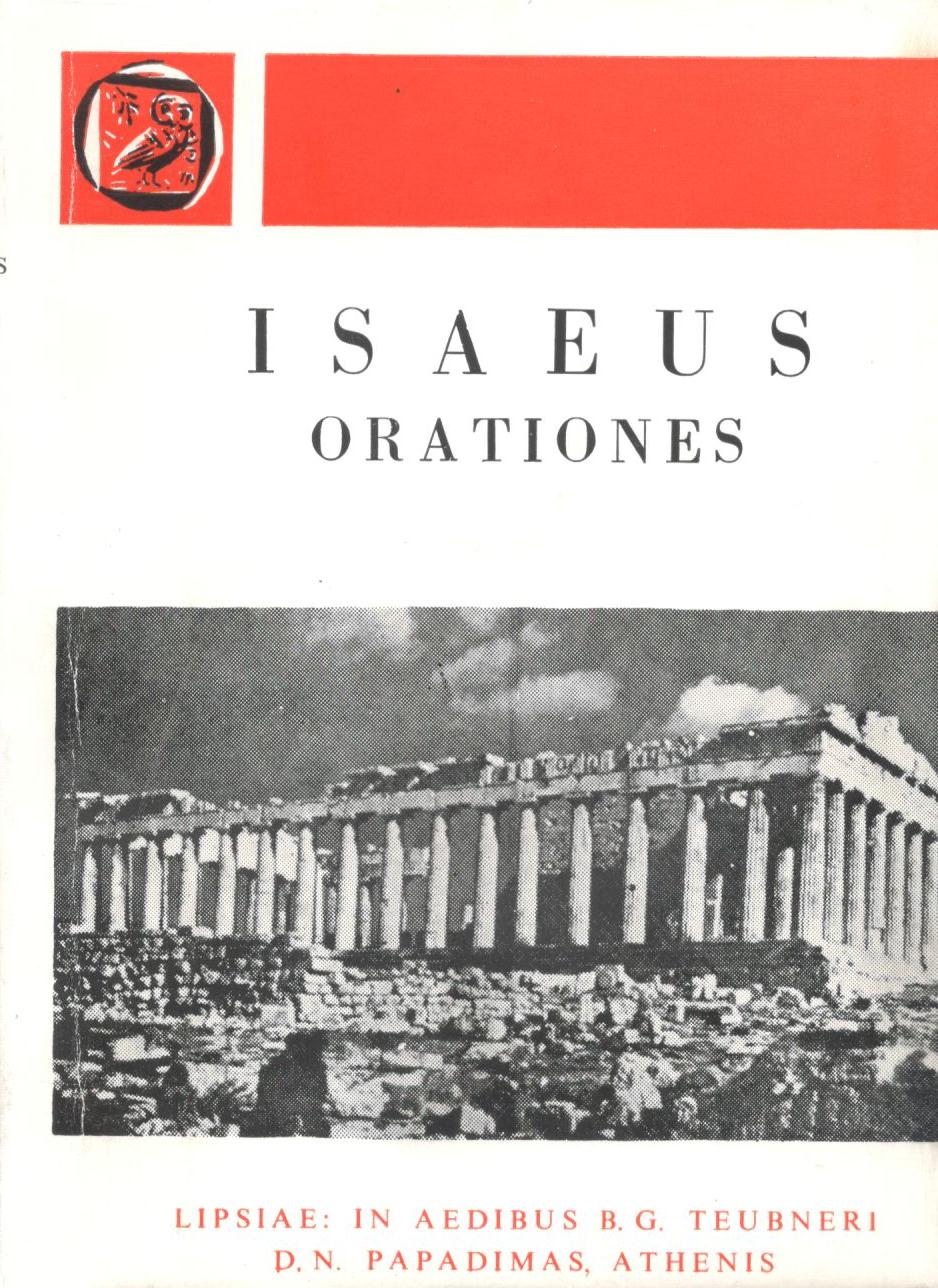 ISAEI, ORATIONES (ΙΣΑΙΟΥ, ΛΟΓΟΙ) {ΧΑΡΤΟΔΕΤΟ}